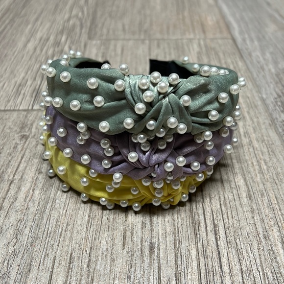 Accessories - Women’s Headbands Set of 3 Yellow, Green, Lavender One Size Fits All